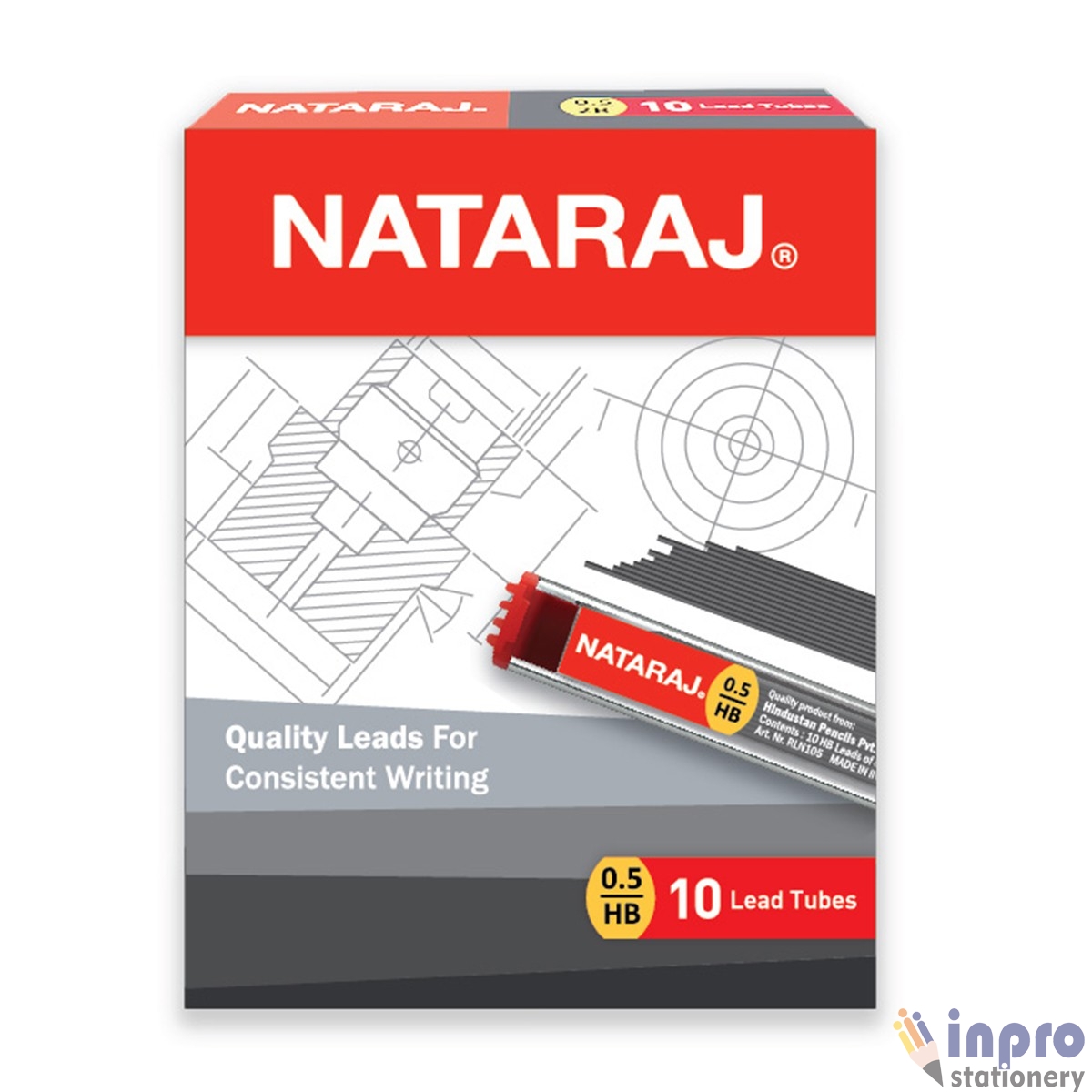 0.5 HB Nataraj-Lead_Tube-Inner-03 Nataraj Pencil Leads 0.5MM