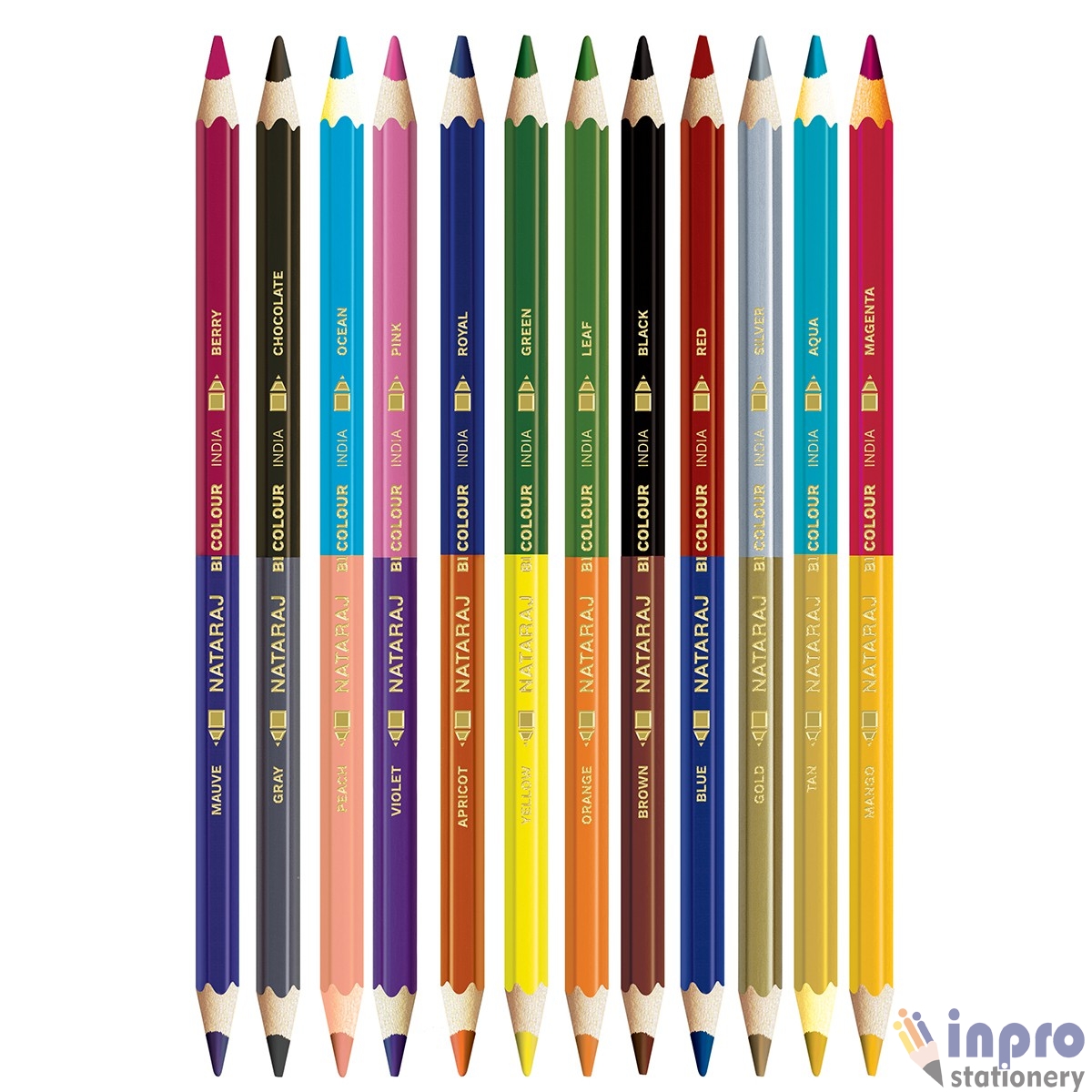 12 Bi-Colour Pencils new Bi-colour pencils