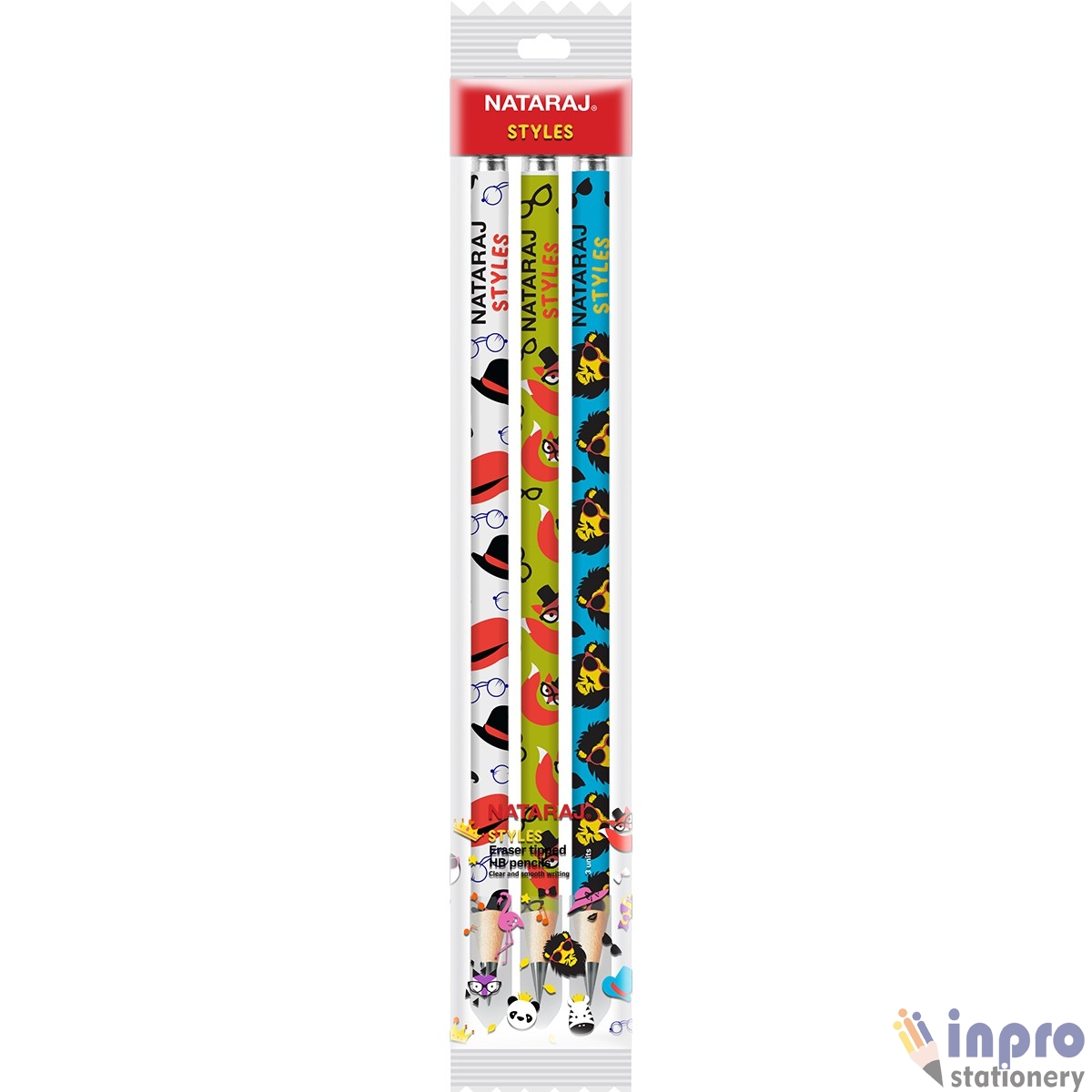 2 Pencil with rubber tips