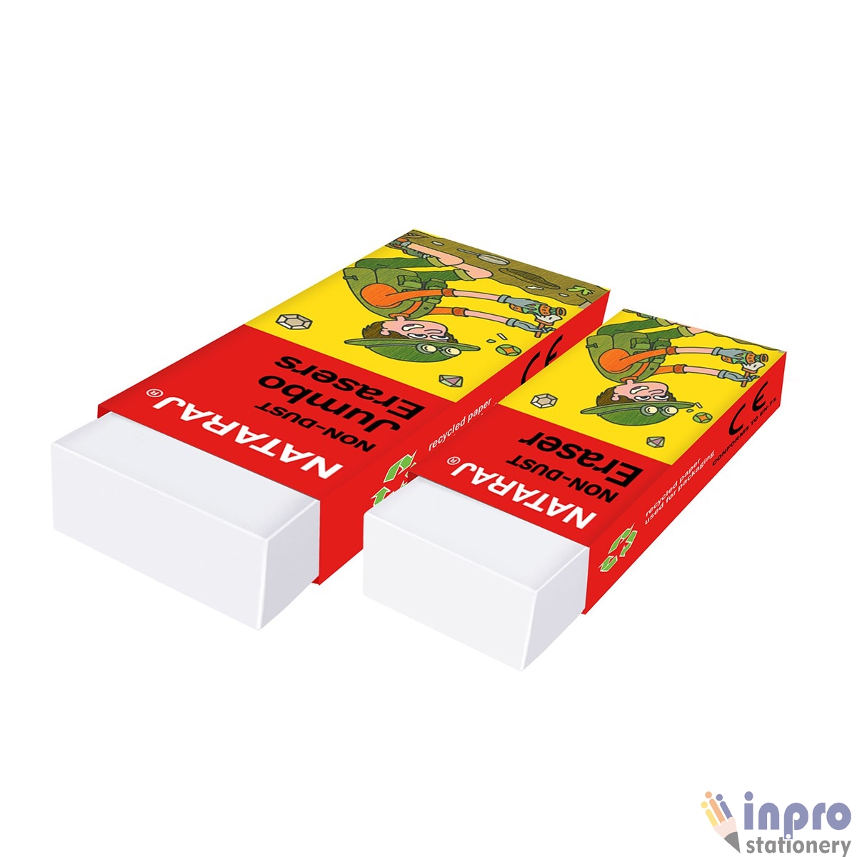 Nat Non Dust regular & Jumbo Embeed Non Dust regular eraser_001