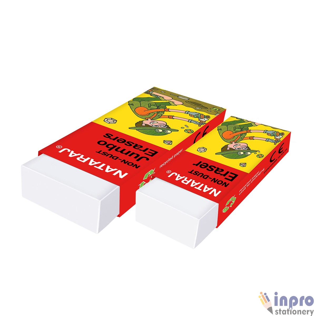 Nat Non Dust regular & Jumbo Embeed Eraser set_005