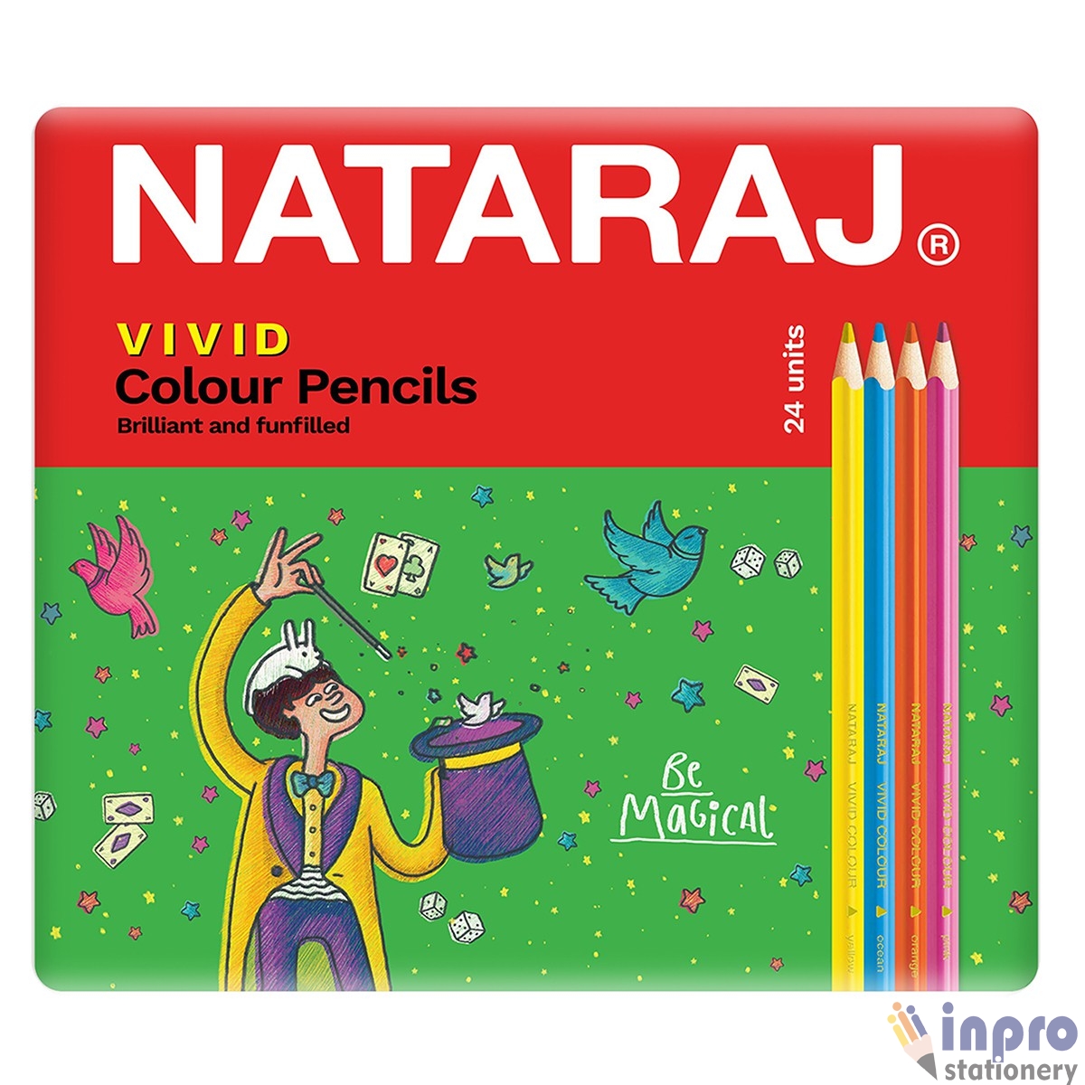 Nat Vivid 24 Pack of 24 colour pencils