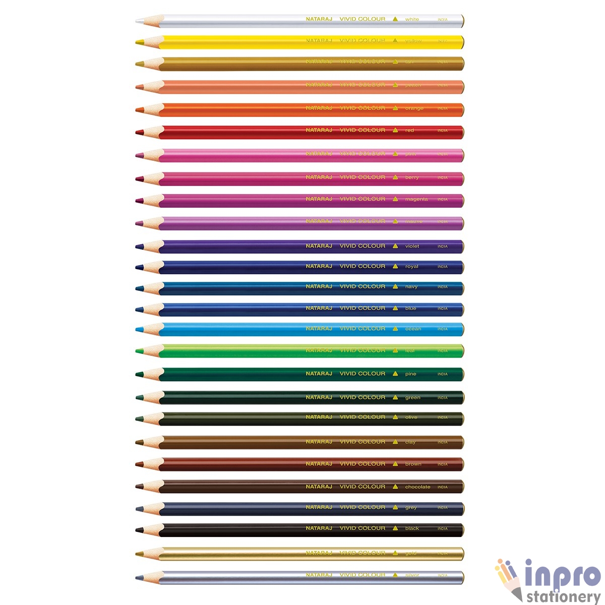 Nat Vivid 242 pack of 24 pencil colour