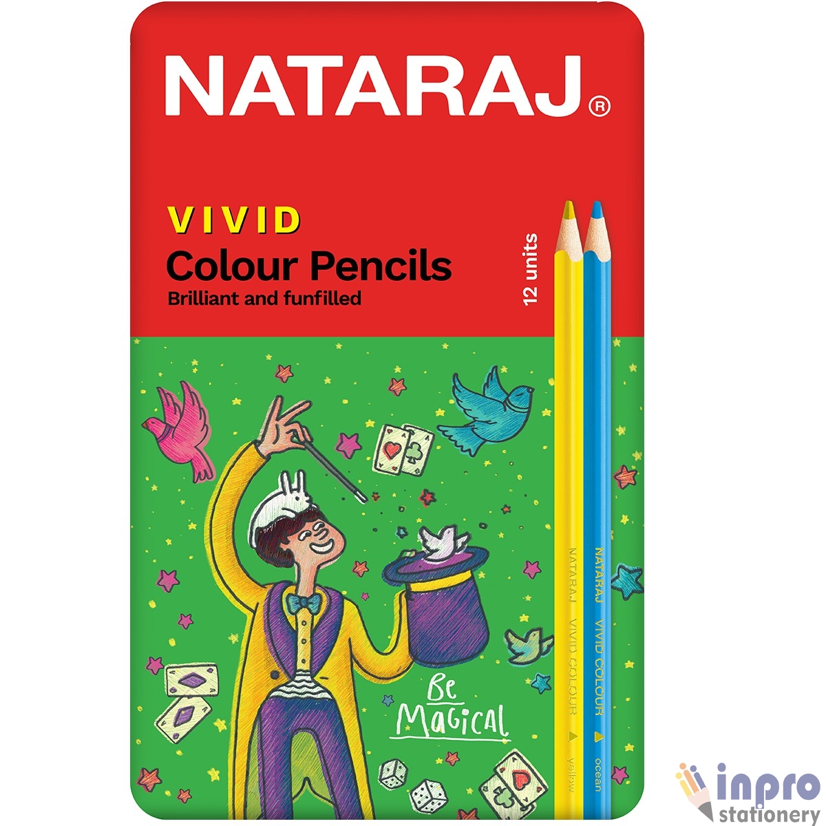Nataraj Vivid Premium Triangular Pencil colour _N012