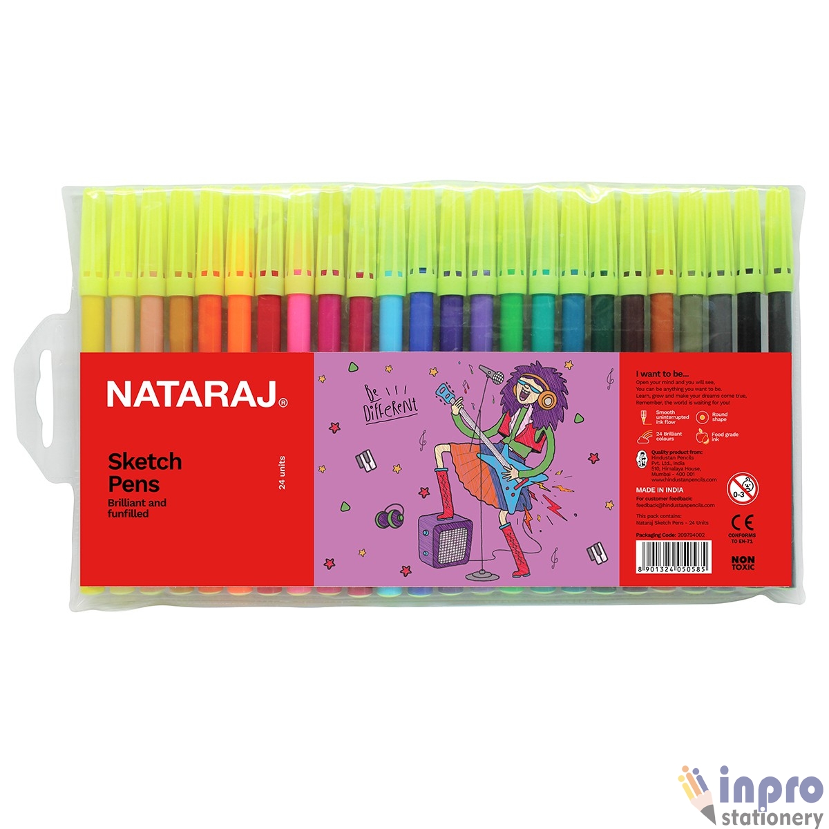 Sketchpens 24pcs_01 Nataraj Sketch pen
