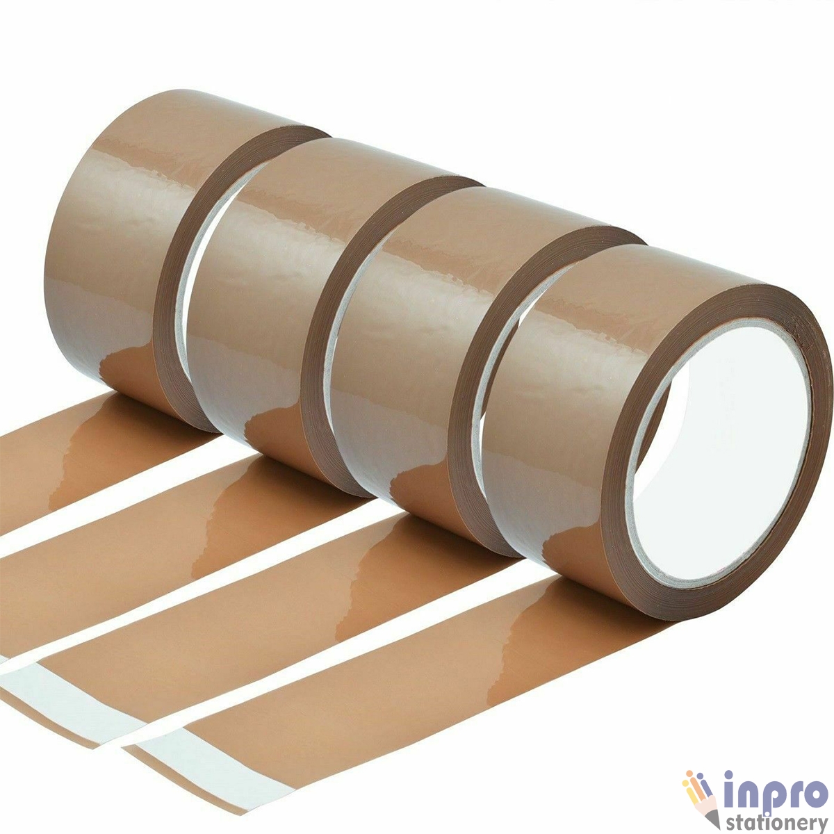 40. Self Adhesive BOPP Brown Packing Tape_Parcel Tape - 48mm x 66m- 2 Brown Packing Tapes